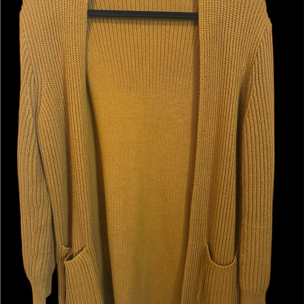 Madewell Mustard Knit Cardigan